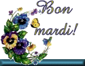 Gif animé Bon mardi fleurs
